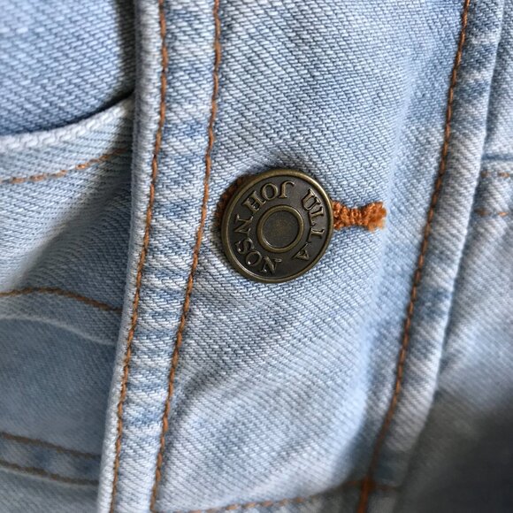 Ulla Johnson Atticus Jean Denim Jacket Womens P 0 Blue Cropped Button Down Coat - Picture 7 of 11